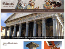 Tablet Screenshot of nimrodfestivals.com